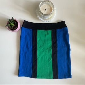 BNWT Colour Block Body Con Mini Skirt